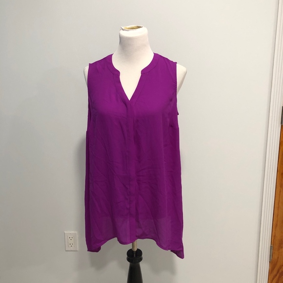NWT Deep Magenta Low/High Tank top APT 9 - Picture 4 of 8